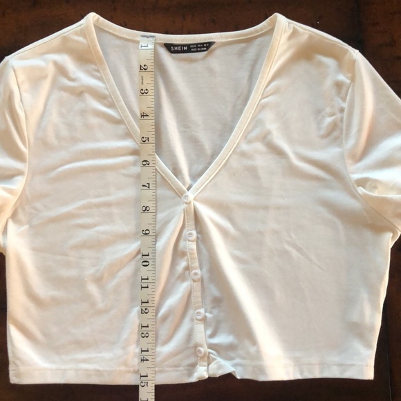 SOLD! - Shein White Crop top XL - Picture 4 of 6